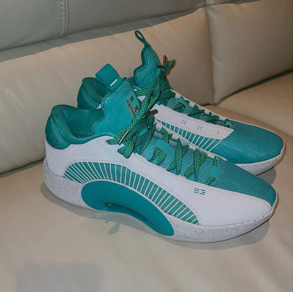 Size 12 Guo Ailun x Air Jordan 35 Low PF 'Jade' - Picture 4 of 6